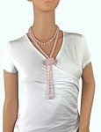 Rose Quartz 60-Inch Beaded Statement Necklace