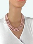 Rose Quartz 60-Inch Beaded Statement Necklace