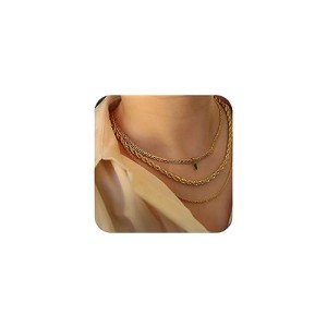 Gold Plated Dainty Layering Necklaces for Women