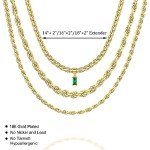 Gold Plated Dainty Layering Necklaces for Women