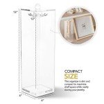 Acrylic Long Necklace Holder with 12 Hooks