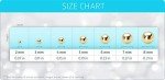 14k Yellow Gold Hollow Ball Stud Earrings for Kids