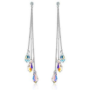Aurora Borealis Color Change Teardrop Earrings