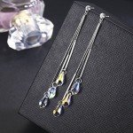 Aurora Borealis Color Change Teardrop Earrings
