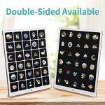 Clear Acrylic Pin Display Organizer with 30 Grids