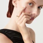 Italian 925 Sterling Silver Stackable Bead Ring