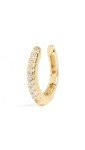Yellow Gold Pave Hinge Single Ear Cuff