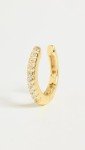 Yellow Gold Pave Hinge Single Ear Cuff