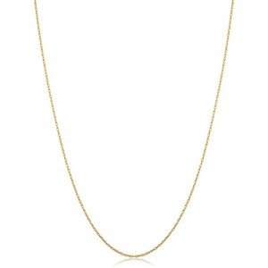 10k Yellow Gold Minimalist Rope Chain Necklace
