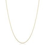 10k Yellow Gold Minimalist Rope Chain Necklace
