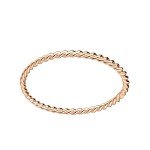 Braided Rope Stackable Ring in Silver, Gold, Rose Gold