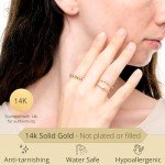 Thin 14K Gold Signet Ring for Men and Women