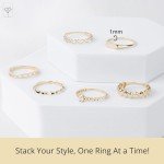 Thin 14K Gold Signet Ring for Men and Women