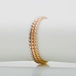 Braided Rope Stackable Ring in Silver, Gold, Rose Gold