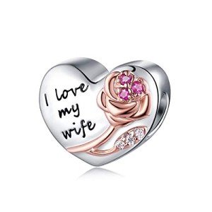 Sterling Silver Heart Charm Beads for Her