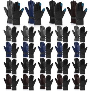 Suhine 24 Pairs Touch Screen Winter Gloves