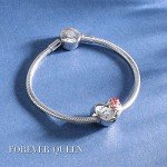 Sterling Silver Heart Charm Beads for Her