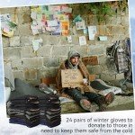 Suhine 24 Pairs Touch Screen Winter Gloves
