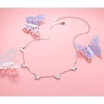 Dainty 925 Sterling Silver Butterfly Choker Necklace