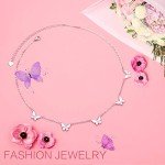 Dainty 925 Sterling Silver Butterfly Choker Necklace