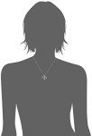 Rhodium & 18k Rose Gold Double Heart Pendant Necklace