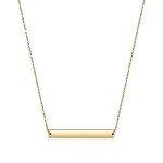 Gold Vertical/Horizontal Bar Necklace for Women