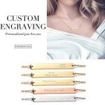 Gold Vertical/Horizontal Bar Necklace for Women