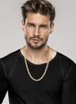18K Gold Over Sterling Diamond-Cut Cuban Link Necklace