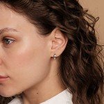 Gold Plated Huggie Earrings for Women