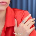 Silver Criss Cross 925 Sterling Ring for Women