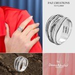 Silver Criss Cross 925 Sterling Ring for Women