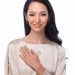 Sterling Silver Leaf CZ Filigree Ring for Women