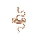 Rose Gold Plated Snake Ear Cuff Earrings