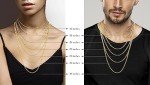 18K Gold Over Silver Italian Figaro Chain Necklace