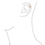 Rose Gold Plated Snake Ear Cuff Earrings