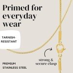 Dainty 24k Gold Snake Chain Necklace for All