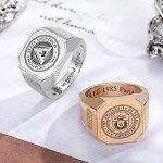 Custom Vintage Signet Ring - Engraved 925 Silver