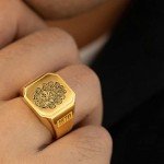 Custom Vintage Signet Ring - Engraved 925 Silver