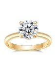 Stunning 2CT Moissanite Solitaire Engagement Ring