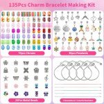 Sofier DIY Charm Bracelet Kit for Girls