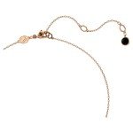 Rose Gold Swarovski Swan Pendant Necklace with Crystals