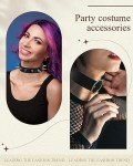 Punk Leather Choker Necklace Set - 20 Pieces