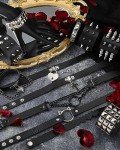 Punk Leather Choker Necklace Set - 20 Pieces