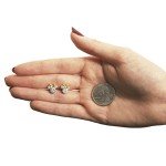 Minnie Mouse April Birthstone Stud Earrings