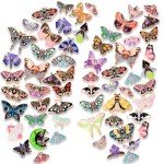 Colorful Butterfly Enamel Pins - 100 Pack