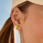 Tennis Themed Earrings Set - Fun Statement Style
