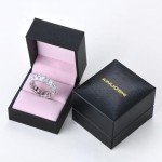 Sterling Silver Radiant Cut Eternity Engagement Ring