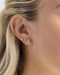 Dainty Mini Multi-Shape Gold Plated Stud Earring Set