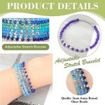 60 Pcs Bohemian Stackable Beaded Bracelet Set