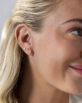 Dainty Mini Multi-Shape Gold Plated Stud Earring Set
